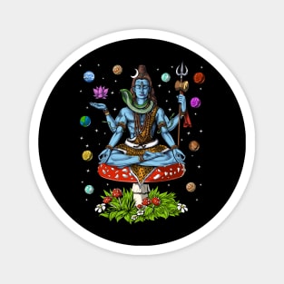 Lord Shiva Mushroom Meditation Magnet